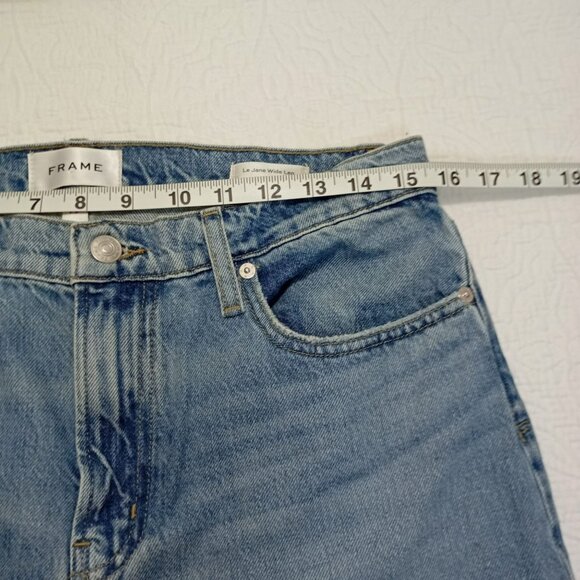 Frame Le Jane Wide Leg Jeans Size 29 Womens Blue Denim - Picture 9 of 13